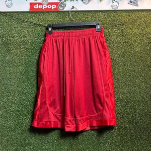 Nba Men's Red and Orange Shorts